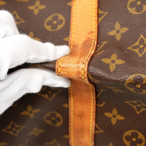 LOUIS VUITTON Authentic Brown Monogram Keepall 55 Boston Bag - Picture 8 of 12